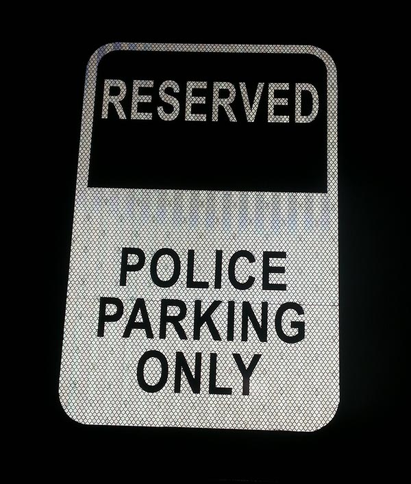 Clark County Jail Police Parking Only